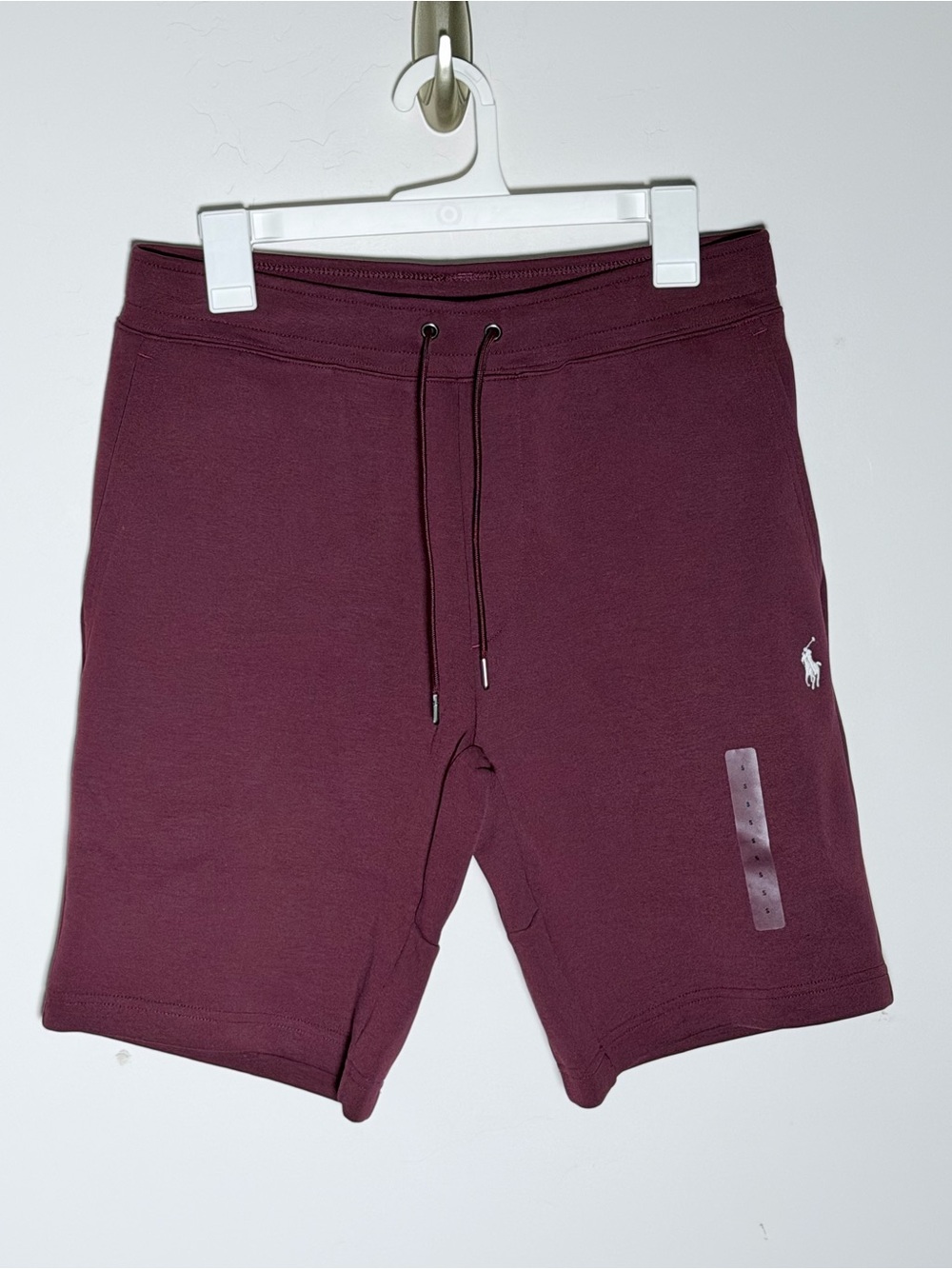 Polo by Ralph Lauren 9-Inch Double-Knit Short Size S NWT Burgandy